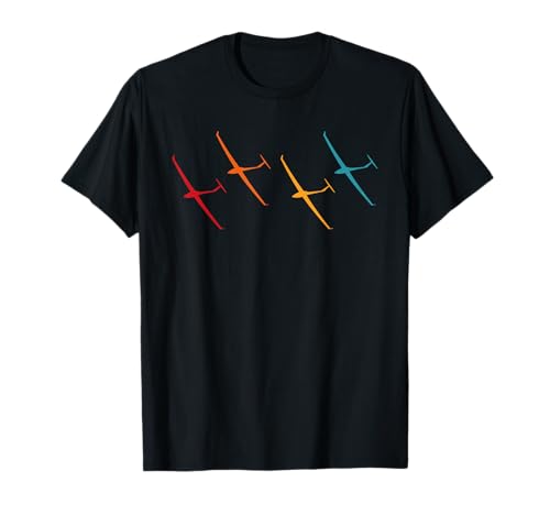 Glider Pilot Retro Plane Glider Airplane Sailplane Gliding T-Shirt