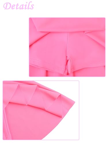 Image of Girls Rash Guard 2 Pieces Bathing Suit UPF50+ Swimsuit with Swimming Skirt Swimwear 2-14Y