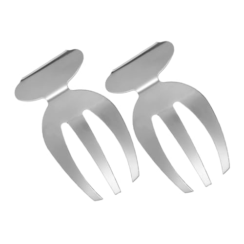 Homoyoyo 2 piezas Cubiertos de Ensalada de Acero Inoxidable Tenedores Pequeños para Ensalada Postre y Fruta Utensilios Reutilizables para Mezclar y Servir Cocina y Fiesta