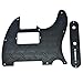 Dopro Metal Diamond Plate 8 Hole Tele Humbucker Pickguard with Diamond Plate Tele Control Plate and Screws for American/Mexican Fender Telecaster Black