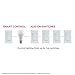 UltraPro Add-On Switch QuickFit and SimpleWire, In-Wall White Rocker Paddle Only, Z-Wave ZigBee Wireless Smart Lighting Controls, NOT A STANDALONE Switch, 39350