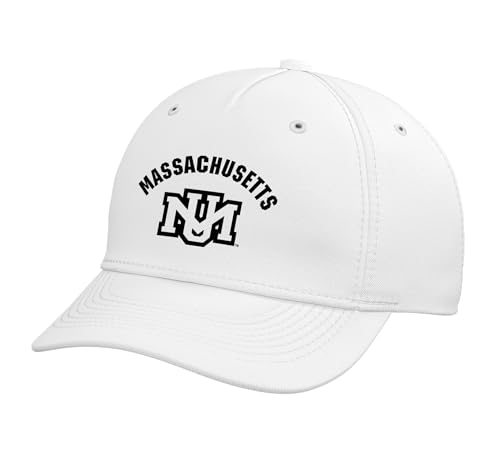 UMass Minutemen | Official Licensed NCAA Merch | UMASVIN1028 Adjustable Printed Baseball Hat, White