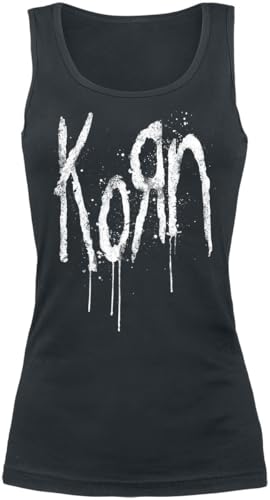 Korn Freak Splatter Frauen Top schwarz M 100% Baumwolle Band-Merch Bands Nachhaltigkeit