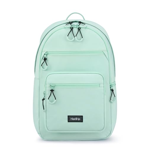 Carry On Travel Backpack For Women, 18 Inch Water Resistant Large Backpack Lightweight Bookbag For Men, 8x14x18 Personal Item Bag Casual Daypack Backpacks For Work Office Commuter (Cyan)