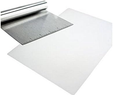 Stainless Steel Food Scraper and Chopper Large Griddle Spatula Kitchen Tool Gadget by MERRY BIRD