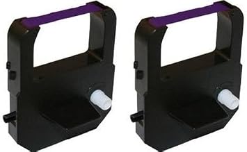 COMPUMATIC 2-Pack Acroprint M150MC4, ES700, and ES900 Ribbon Cartridge, Purple Ink