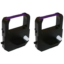COMPUMATIC 2-Pack Acroprint M150MC4, ES700, and ES900 Ribbon Cartridge, Purple Ink