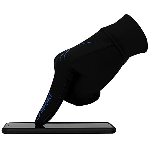 Image of ZaySoo Biking Cycling Water Resistant Outdoor Athletic Touch Screen Full Gloves - Blue