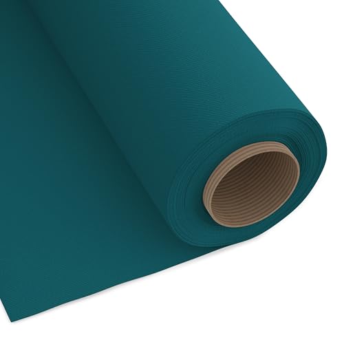 Encasa XO Mercerised Cotton Canvas Fabric, 100x160 cm Wide | Sold by The Metre, Cut to Length | Fabric for Cushions, Sofa Covers, Light Upholstery, Embroidery, Dress Material, Azul Blue