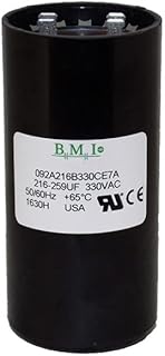 Universal Fit 216-259 uF/MFD 330 VAC Round Start Capacitor USA Made/Electric Replacement Part