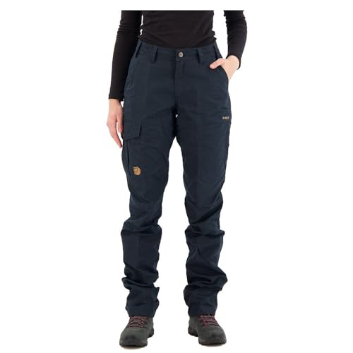 Fjällräven Damen Karla Pro Curved Outdoor hose, Dark Navy, 38 EU