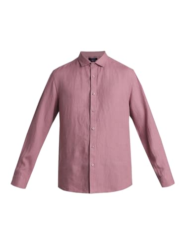 Image of Jack & Jones Men's Linen Solid Slim Fit Shirt