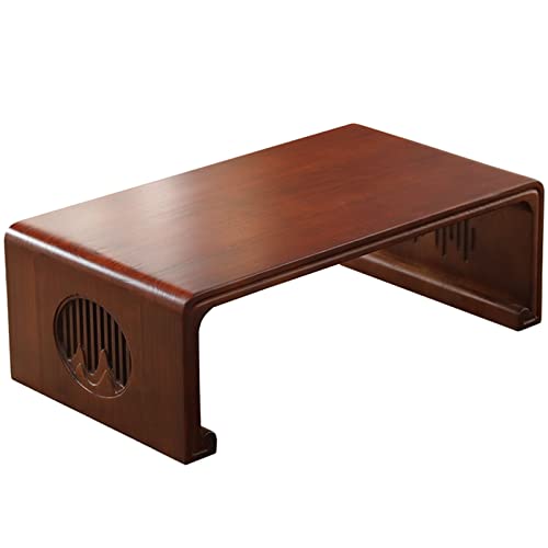 WWERTYY Mesa de Centro de Madera, Mesa de Suelo, Mesa Baja, Mesa de té de Madera, Mesa para Sentarse en el Suelo, 30 cm de Alto (Color: A, tamaño: 50 x 40 x 30 cm)