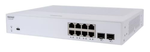 Image of Ruckus ICX8100-C08PF 8-Port Gigabit PoE+ Switch, 124W, 2x1Gb SFP Uplinks, Layer 2 Managed, 32K MAC, 9216B Jumbo Frames, SNMP /SSH Remote MGMT, Cloud Care Pre-Configured Bundle Eligible