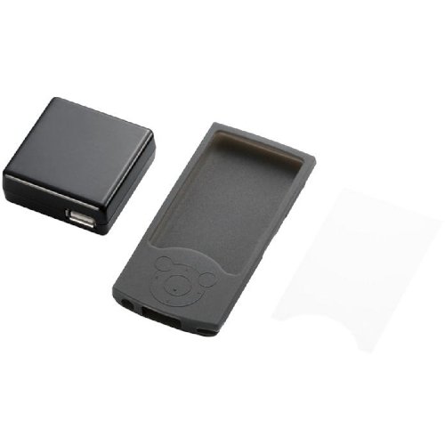 ELECOM Walkman Aシリーズ (2009年発売) 充電器セット ブラック AVS-A09ACBK