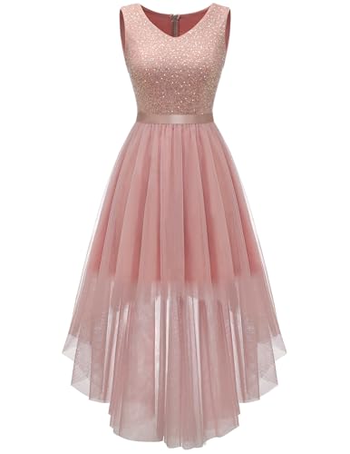 Berylove Abendkleider Glitzer Prom Dress Long Festlich Wedding Guest Dress...