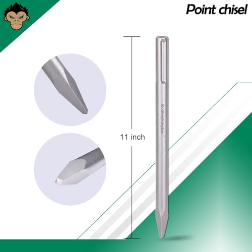 image for Monkey King Bar -Sds Max Bits 12INCH -Sds Max Chisel Bit- 3pcs Rotary 