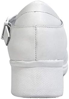 24 Hour Comfort Michele (1061) Women's Wide Width Diagonal Buckle Loafer Shoes White 10 Review | Image 3