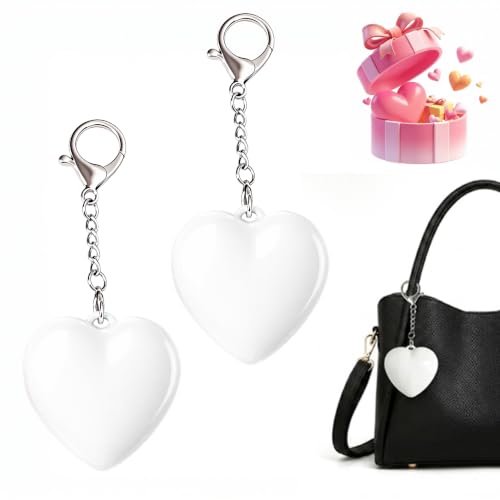 ZEFRONT 2 Pack Purse Light Heart Shaped Handbag Light with USB-C Charging