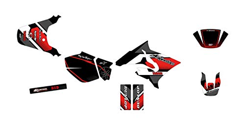 KIT DECO MOTO CROSS YAMAHA DT 50 DE 2003 à 2020 COMICS ROUGE