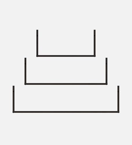 Image of Kite Multipurpose Modular Wall Racks /Shelves /Organiser /Decor Particle Board Wall Shelf (Number of Shelves - 3, Brown)
