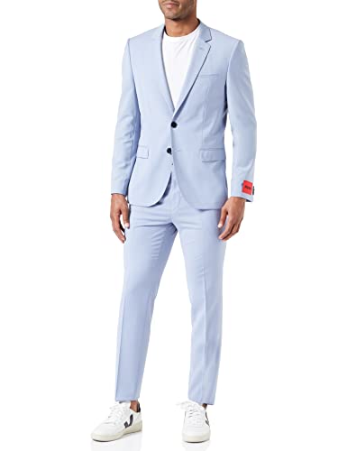 HUGO Men's Arti/Hesten232X Suit, Light/Pastel Blue451, 44
