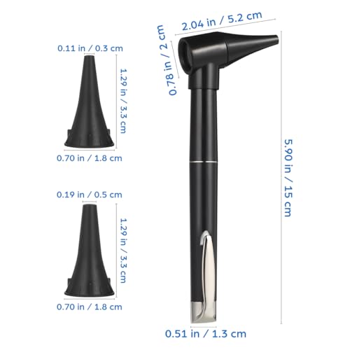 Supvox Medizinisches Otoskop Set Mit 3-Facher VergrößErung Und Einstellbarem Led-Licht Diagnostisches Mini Otoskop FüR Ohr- Und Nasenuntersuchung Inklusive 5 Spekula FüR Kinder Und Erwachsene