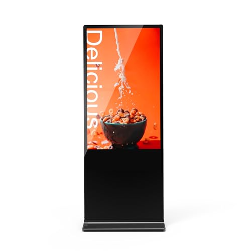 Image of MWE 55 Inch 4K Digital Signage Kiosk - Indoor Floor Standing LCD Advertising Display with Android System & Auto Media Player