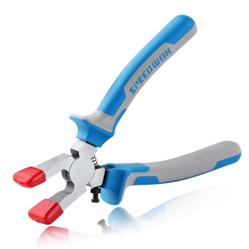 SPEEDWOX 6" Glass Tools: Running Pliers, Breaking Pliers & Mini Glass Cutter, Blue, 6" Glass Running Pliers