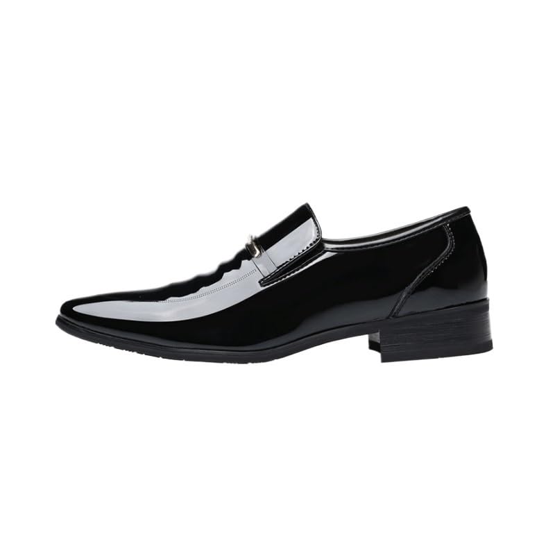 Men's Casual Slip On Leather Loafers Fashion Prom Wedding Business Suit Shoes
