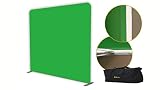 Glide Gear 8x8 Wrinkle Free BCK 50 Chromakey Gaming Video Photography Green Screen Backdrop