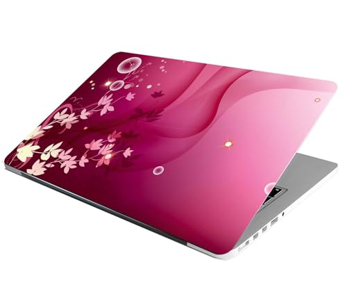 Image of Full Laptop Skin Stickers HD Quality Sticker for Laptops Upto 15.6 inch (Dustproof|Waterproof|Scratchproof|Reusable) - BE MRN FLRL FL2