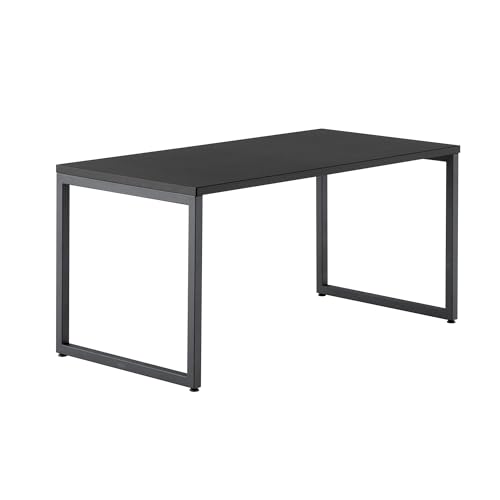 Vari Table 60x30 - Modern Computer Desk with Durable Laminate Finish and Slim Legs - Ideal for Gaming, Home, or Office - Stand-Alone Workstation or Corner Side Table - Black