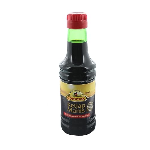 Con protector dorsal Conimex Ketjap, dulce nexos Trading Sauce Soja, Soja, Salsa, especias, 250 ml
