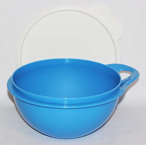 Tupperware Thatsa Bowl Mini 6 Cup Azul y Blanco miniatura 2