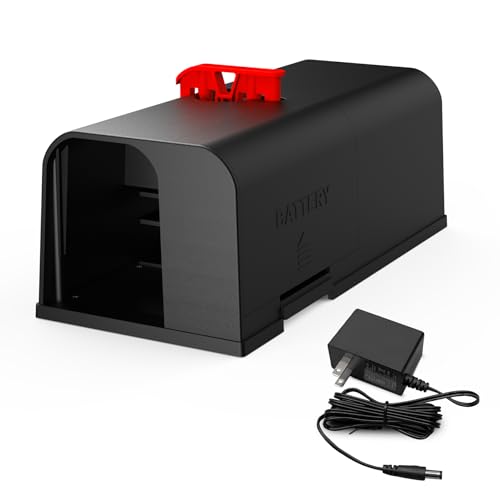 Image of Electric Mouse Zapper Electronic Mouse Trap Mice Trap Indoors Kithchen Office Garage (1, Red)