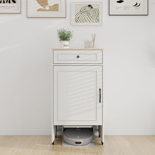 EASTALOLO Robot Vacuum Stand Cabinet with Wheels – Sweeping Robot