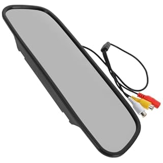 VERDANVERSE RéTroviseur De Voiture 5 Pouces ÉCran Lcd Double EntréEs Av Moniteur Vue ArrièRe SystèMe De Sauvegarde Compatible CaméRa Recul