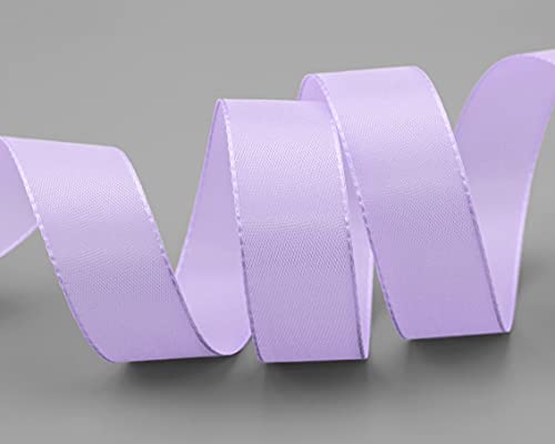 finemark 50 m x 25 mm Lilac Lavender Decorative Ribbon Gift Ribbon Fabric Ribbon Table Decoration Wedding Easter Ribbon Visco Taffeta Card Making Crafts - Image 4