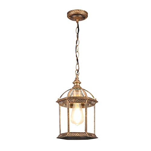 Preisvergleich Produktbild HEMFV Außenbeleuchtung Moderne Sammlung Außen Outdoor-Anhänger Hängende Laterne mit abgeschrägter Klarglas