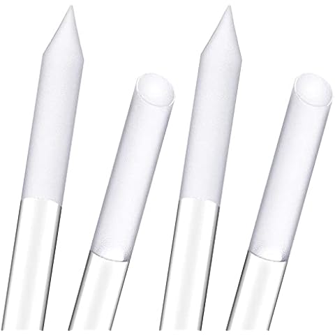 Glas Nagelhautschieber 2 Stück Maniküre Doppelseitig Nagelhaut Trimmer Glasnagelfeile Nagelhautentferner Werkzeug Nagelschieber Maniküre Stick Entfernen Cover