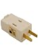 Leviton 531-W 15 Amp, 125 Volt, Triple outlet cube adapter, White