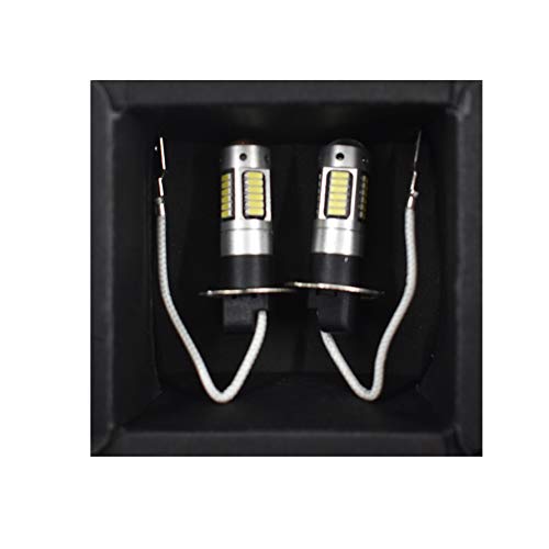 Image of munirater 2pcs H3 30-SMD 4014 LED Bulbs XENON 6000K White 12V Car Fog Light Lamp