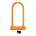 OTTOLOCK Sidekick XL Bügelschloss in voller Größe – robustes Anti-Diebstahl-Fahrrad-U-Sc... mit Schlüsseln, silikonbeschichtet, Fahrradzubehör, Orange