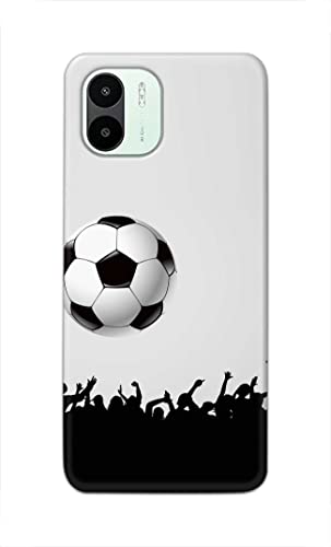Image of Printed Hard Back Cover Case for Mi Redmi A1 2022 Back Cover (Football Icon) -702