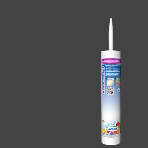 Image of Mapei Keracaulk S Premium, Paintable, Sanded, Siliconized Acrylic Caulk, Expertly Formulated to Match Grout Colors, 10 oz., 5010 Black- Sanded