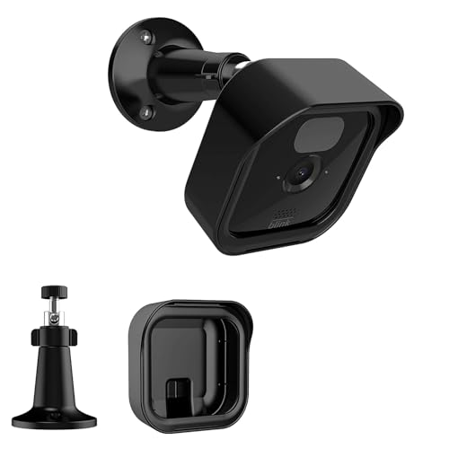 Outdoor Camera Mount 360 Adjustable Outdoor Indoor Protective Cover Case Housing Mount Holder Stand Bracket Socket Accessories Compatible with Blink Camera System 1 Pack