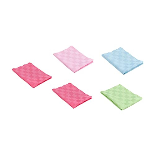WRITWAA 5Piezas Paquete de Paños de Cocina de Microfibra Limpieza Utensilios y Colores Aleatorios Absorbentes y Duraderos