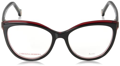 Carolina Herrera Unisex Vista Glasses Her 0207 3h2 53/17/145 Women's Sunglasses, 3H2/17 Black Pink, 53, 3h2/17 Black Pink, 532