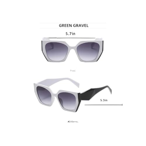 Fashion Oversized Square Sunglasses for Women - Classic Cat Eye Style with Big Frame, Trendy Cute & Stylish2